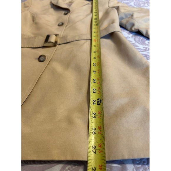 Caslon‎ Women's Gold Belted Silk Cotton Blend Blazer Jacket Size 2 - Picture 6 of 6